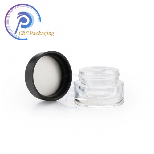 Child proof clear 9 ml concentrate jar