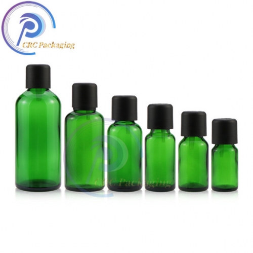 5ml 10ml 15ml 20ml 30ml 50ml 100ml Green Glass Bottle With European Dropper Bottle 4978